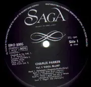 LP - Charlie Parker - Vol 1 Cool Blues - front laminated flipback cardboard