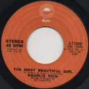 7inch Vinyl Single - Charlie Rich - The Most Beautiful Girl