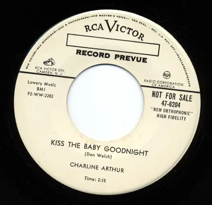 Charline Arthur - Kiss The Baby Goodnight / Honey Bun
