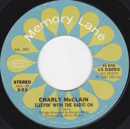 Charly McClain - Surround Me With Love / Sleepin' With The Radio On