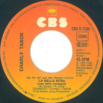 Charly Tabor - La Bella Rosa