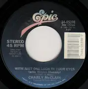 7inch Vinyl Single - Charly McClain - With Just One Look In Your Eyes