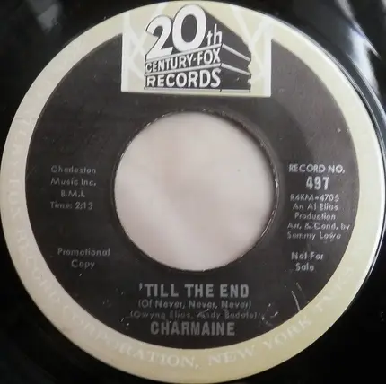 Charmaine - 'Till The End (Of Never, Never, Never)