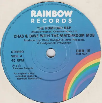 Chas And Dave With The Matchroom Mob - The Romford Rap
