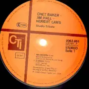 LP - Chet Baker Jim Hall Hubert Laws - Studio Trieste