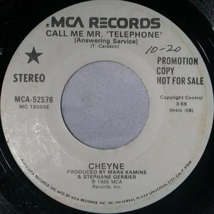 Cheyne - Call Me Mr 'Telephone