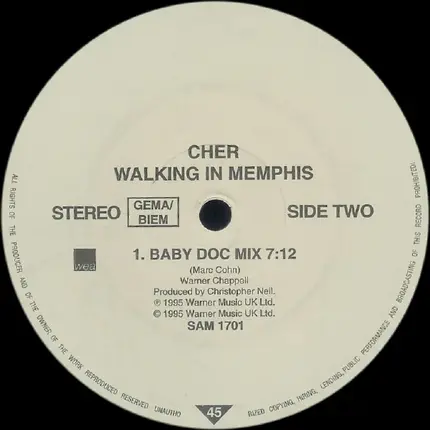 Cher - Walking in Memphis