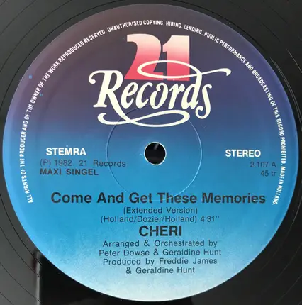Cheri - Come And Get These Memories