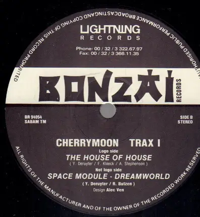 Cherry Moon Trax - Trax I