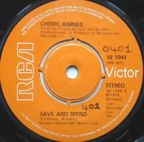 Cheryl Barnes - Save And Spend / I Know