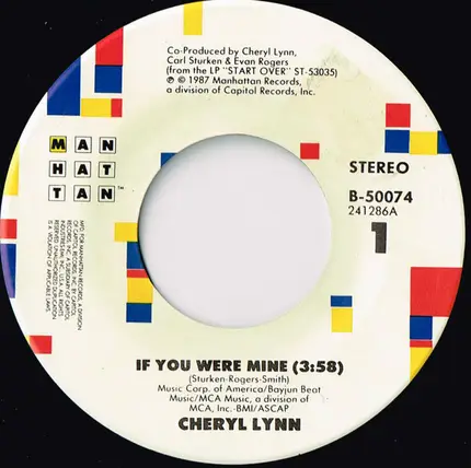 Cheryl Lynn - If You Were Mine