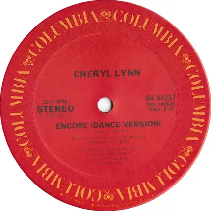 Cheryl Lynn - Encore / Free