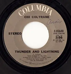 Chi Coltrane - Thunder And Lightning