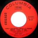 7inch Vinyl Single - Chicago - Does Anybody Really Know What Time It Is? / Listen