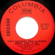 7inch Vinyl Single - Chicago - Does Anybody Really Know What Time It Is? / Listen