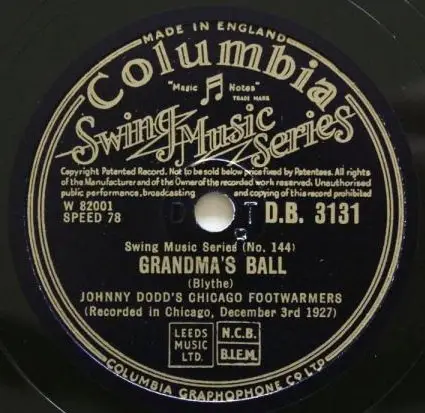 Chicago Footwarmers - Ballin' A Jack / Grandma's Ball