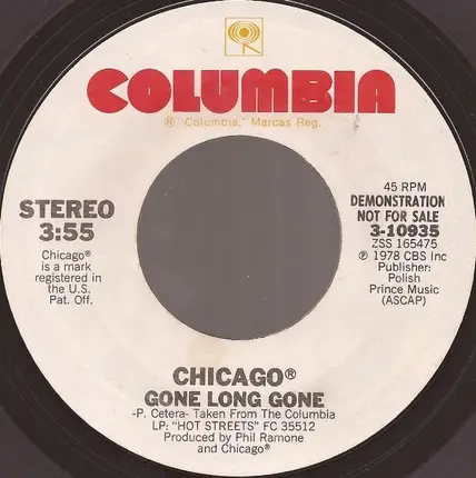 Chicago - Gone Long Gone
