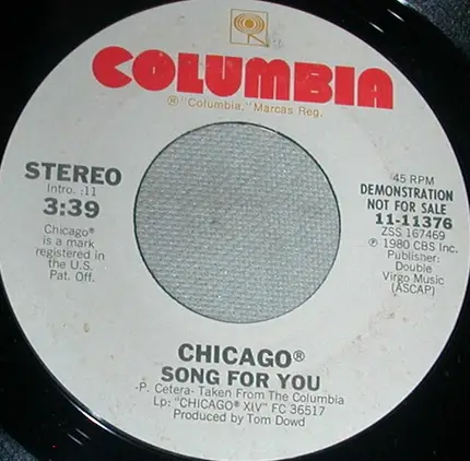 Chicago - Song For You