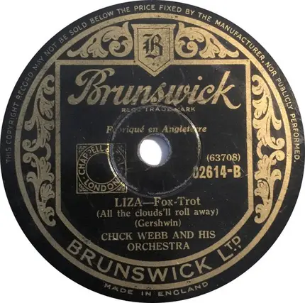 Chick Webb And His Orchestra - A Tisket - A Tasket / Liza (All The Clouds'll Roll Away)