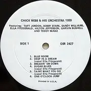 LP - Chick Webb And His Orchestra - Chick Webb & His Orchestra 1939 - White labels