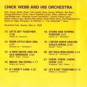 CD - Chick Webb And His Orchestra - The King Of Drums - Original 1939 For Radio Only Recordings