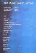 LP - Chick Corea , Miroslav Vitous , Roy Haynes - Trio Music, Live In Europe - Promo