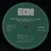 Double LP - Chick Corea and Gary Burton - In Concert, Zürich, October 28, 1979