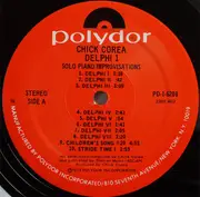 LP - Chick Corea - Delphi 1 Solo Piano Improvisations