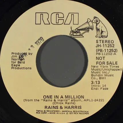 Chick Rains & Greg Harris - One In A Million