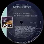 LP - Chico Hamilton - Easy Livin'