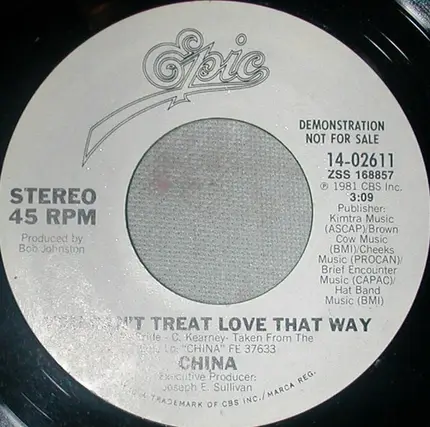 China - You Can't Treat Love That Way