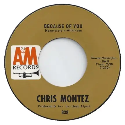 Chris Montez - Because Of You / Elena