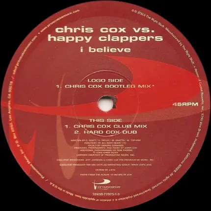 Chris Cox vs. Happy Clappers - I Believe