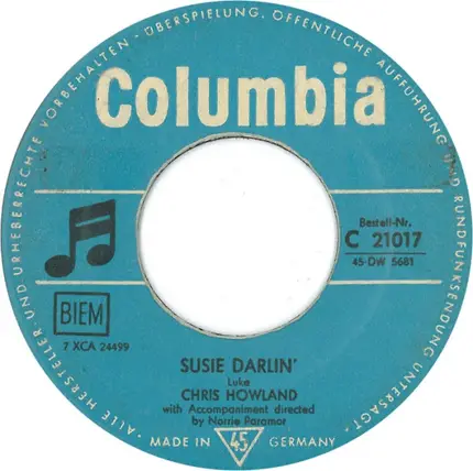 Chris Howland - Susie Darlin'