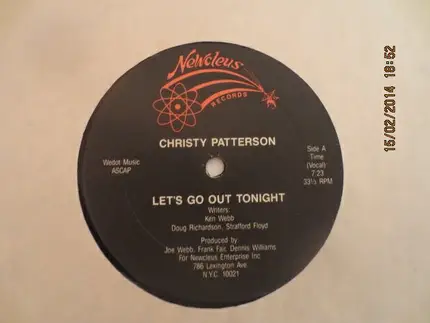 Christy Patterson - Let's Go Out Tonight