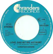 7inch Vinyl Single - Christian Anders - Love, Das Ist Die Antwort