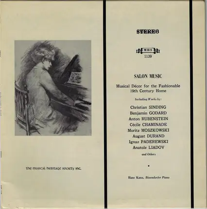 Christian Sinding / Benjamin Godard / Anton Rubinstein / Cécile Chaminade / Moritz Moszkowski / Aug - Salon Music (Musical Décor For The Fashionable 19th Century Home)