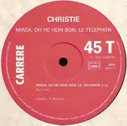 12inch Vinyl Single - Christie - Mirza, Oh Hé Hein Bon, Gaston Y'a L'téléphon