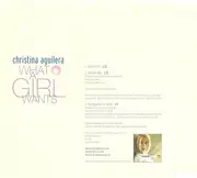 CD Single - Christina Aguilera - What A Girl Wants