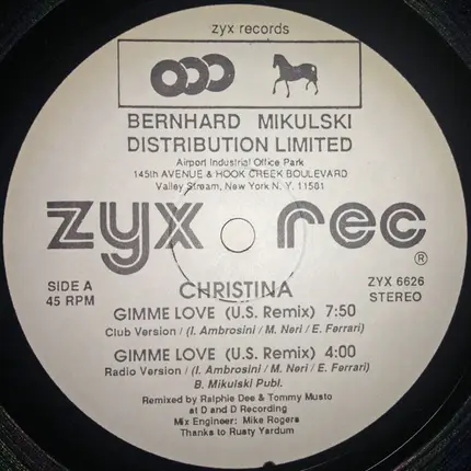 Christina - Gimme Love (U.S. Remix)