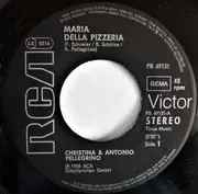 7inch Vinyl Single - Christina Pellegrino & Antonio Pellegrino - Maria Della Pizzeria