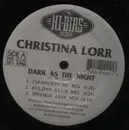 12inch Vinyl Single - Christina Lorr - Dark As The Night