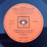 LP - Christine Jones - Spirituals Folk Songs Blues