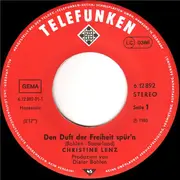7inch Vinyl Single - Christine Lenz - Den Duft Der Freiheit Spür'n