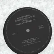 LP - Christmann - Schönenberg - Duo - Live At Moers Festival '76