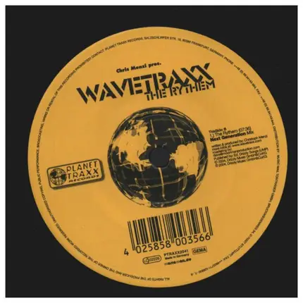 Christoph Menzi Pres. Wavetraxx - The Rythem