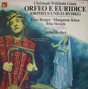 Christoph Willibald Gluck - Orfeo E Euridice = Orpheus Und Eurydike