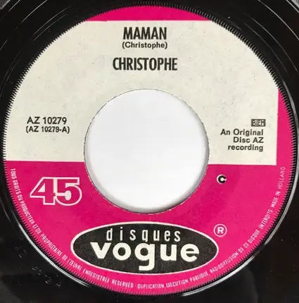 Christophe - Maman / Les Amoureux Qui Passent