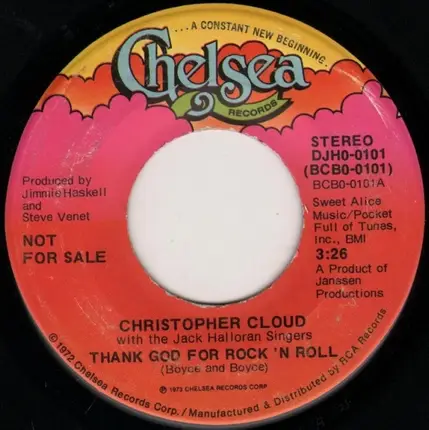 Christopher Cloud With The Jack Halloran Singers - Thank God For Rock 'N Roll
