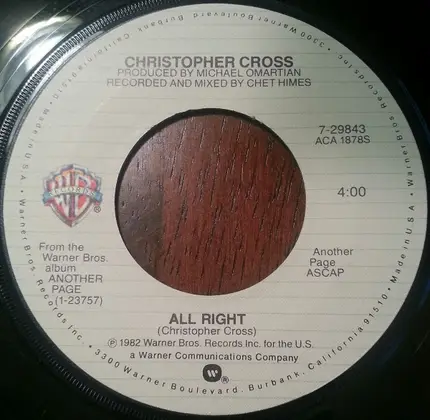 Christopher Cross - All Right
